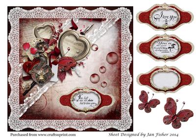8 x 8 Card Front Simply Love