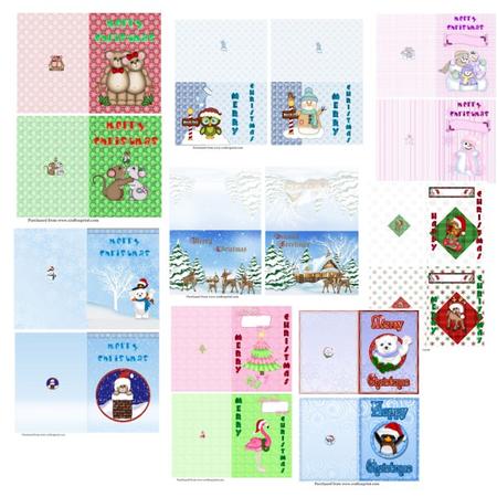 Print and Go Cutie Christmas Cards