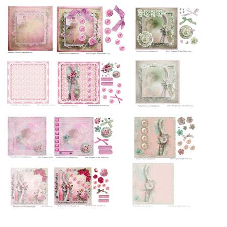 6 Simply Card Fronts with Matching Inserts