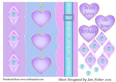 8in Birthday Card Topper