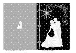 Dancing Silhouette Couple A5 Card