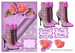 Birthday Boots in Purple