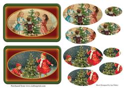 2 Vintage Santa Toppers 6