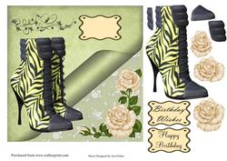 Lime & Black Birthday Boots