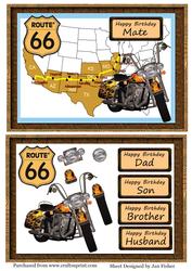 Route 66 with Motorcycle