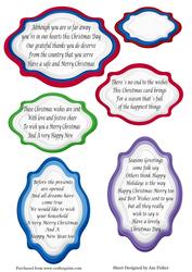 5 Christmas Word Toppers