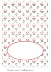 A5 Santa & Snowman Tent Fold Insert in White