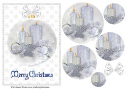 A5 Card Front with Pyramid Bauble