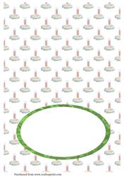 A5 Tent Fold Christmas Candles Insert