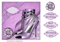 8 in Topper Birthday Shoes in Lilac