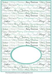 Insert Multi Merry Christmas in Greens Landscape