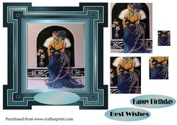 8 in Art Deco Pyramid Topper