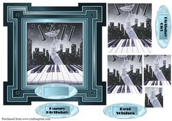 Art Deco 7 in Jazz Pyramid Topper