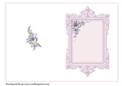 Insert to Match Lilac Mothers Day Topper
