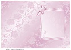 A5 Lilac Butterfly Portrait Insert