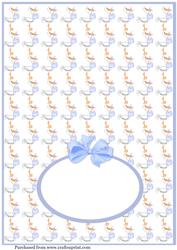 Blue Stork Landscape Insert