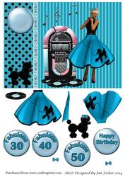Fabulous Birthday Card Topper