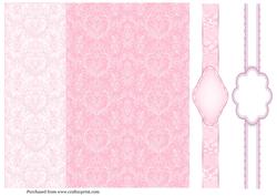 8in Pink Backing Paper