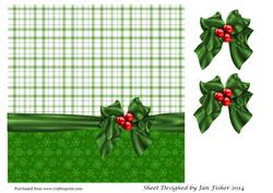 8in Christmas Backing Paper