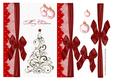 Christmas Bow and Lace Burgundy