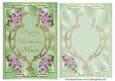 Mum Birthday in Green & Gold with Lilac Spray