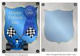 Fathers Day Card Front & Insert Blue Car