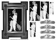 Art Deco Pyramid Topper in Black & White
