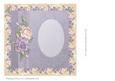 Insert to Match Cream & Lilac Roses 8 in Topper