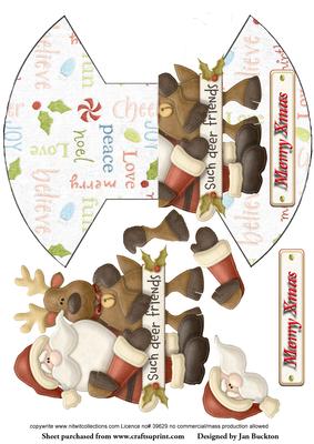 Deer Friends Rocker Card