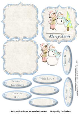 Snow Fun - Mini Easel