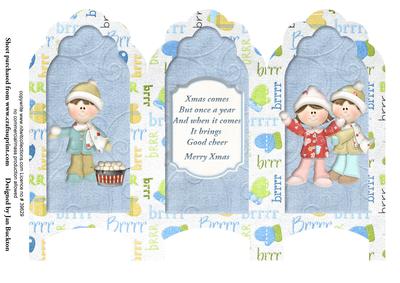 Screen Fold Quick Card - Children at Play