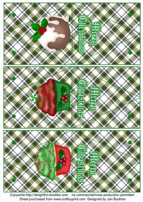 Triple Triangle Boxes - Xmas Treats Blue Tarten Boxes