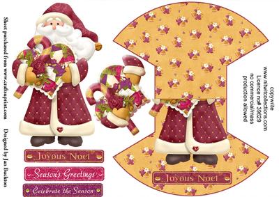 Tapestry Santa Rocker Card