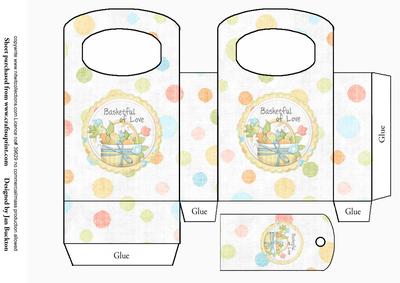 Basket of Easter Eggs Gift Bag & Tag