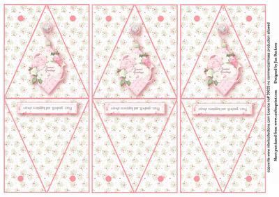 Triple Triangle Boxes - Pink Baubles