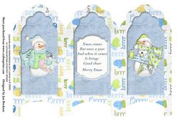 Screen Fold Quick Card - Snowman