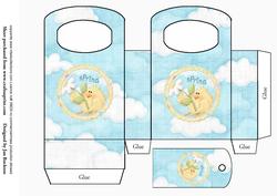 Cute Easter Chick Gift Bag & Tag