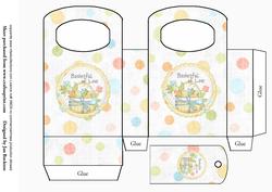 Basket of Easter Eggs Gift Bag & Tag