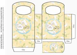 Cute Easter Bunny Bag & Tag