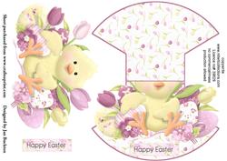 Cute Easter Chick Rocker Card