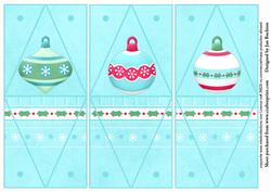 Triple Triangle Boxes - Baubles - Blue