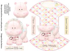 Stuffed with Love - Hippo Rocker Card