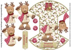 Reindeer Rocker Card