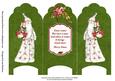 Screen Fold Quick Card - White Santa