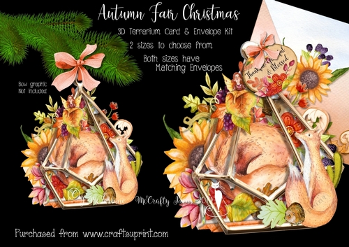 Autumn Fair 3d Terrarium Cards & Envelopes Kit
