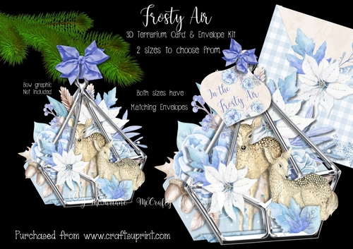 Frosty Air 3d Terrarium Cards & Envelopes Kit