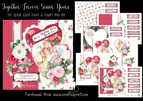 Together Forever Senior Years - 7x7 Card Front & Insert Mini Kit