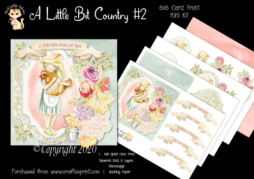 A Little Bit Country 2 6x6 Card Front Mini Kit
