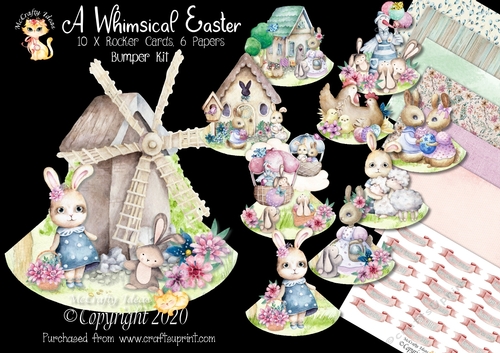 A Whimsical Easter 10 Rocker Cards Bumper Kit
