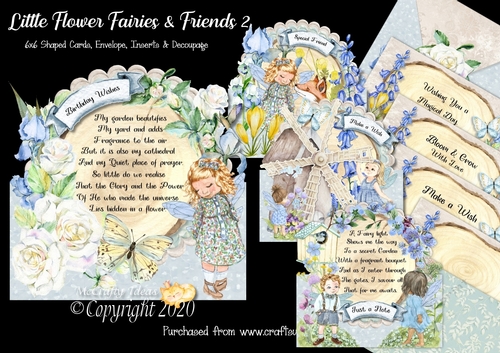 Little Flower Fairies & Friends 2  6x6 Cards
